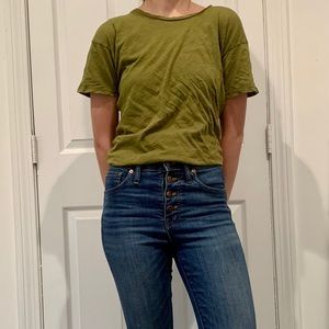 SOFT GREEN MADEWELL T SHIRT